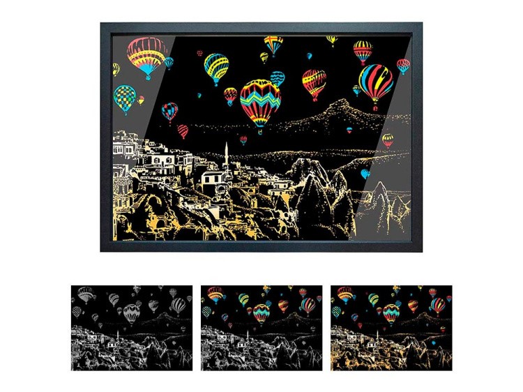 Скретч-картина «Cappadocia» (цветная) — картинка 4