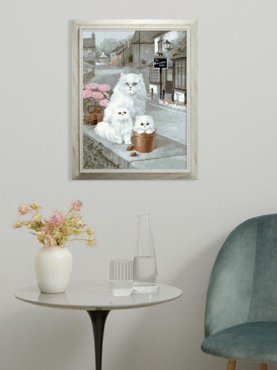 Картина по номерам «Пушистая семейка» — картинка 8