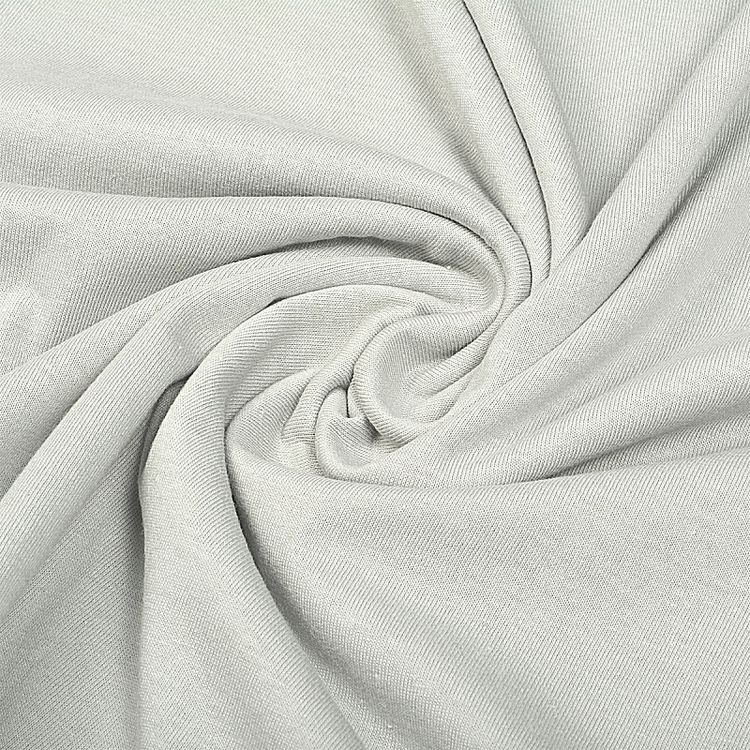 Ткань трикотаж Кулирка хлопок, 6 м, ширина 100+100 см, 145 г/м2, цвет: серый, TBY