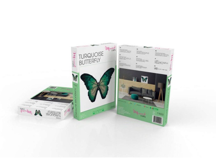 Набор вышивки бисером «Бирюзовая бабочка» — картинка 4