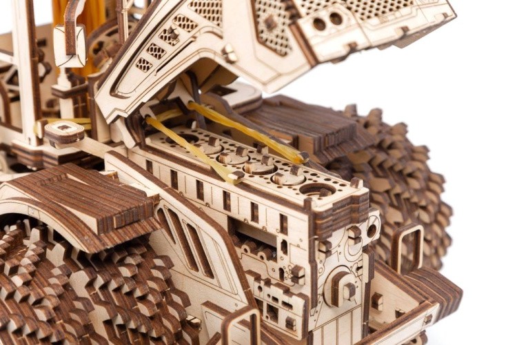 Конструктор деревянный 3D «Трактор Кировец К-7М», Eco Wood Art — картинка 8