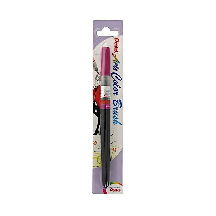 Кисть с краской Colour Brush, 1-10 мм, 5 мл, цвет: пурпурный, Pentel — картинка 5