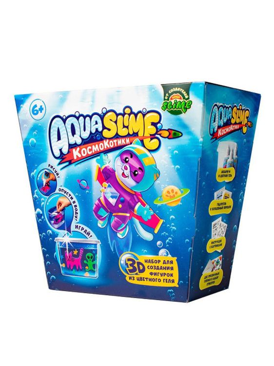 Средний набор «Aqua Slime» для изготовления фигурок из цветного геля