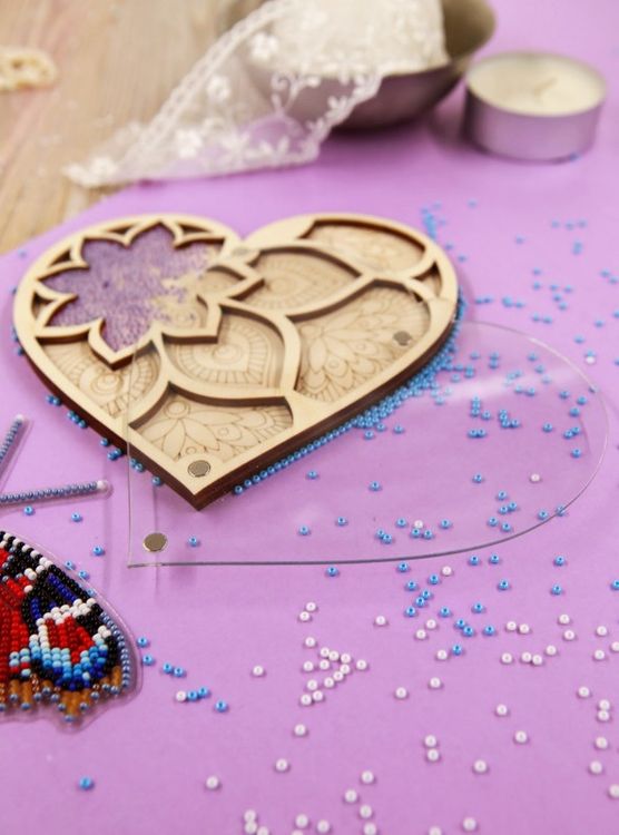 Органайзер для бисера с крышкой «Сердце» — картинка 2