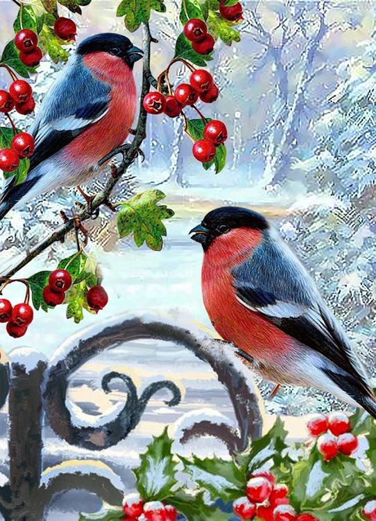 Алмазная вышивка «Зимняя сказка» — картинка 2