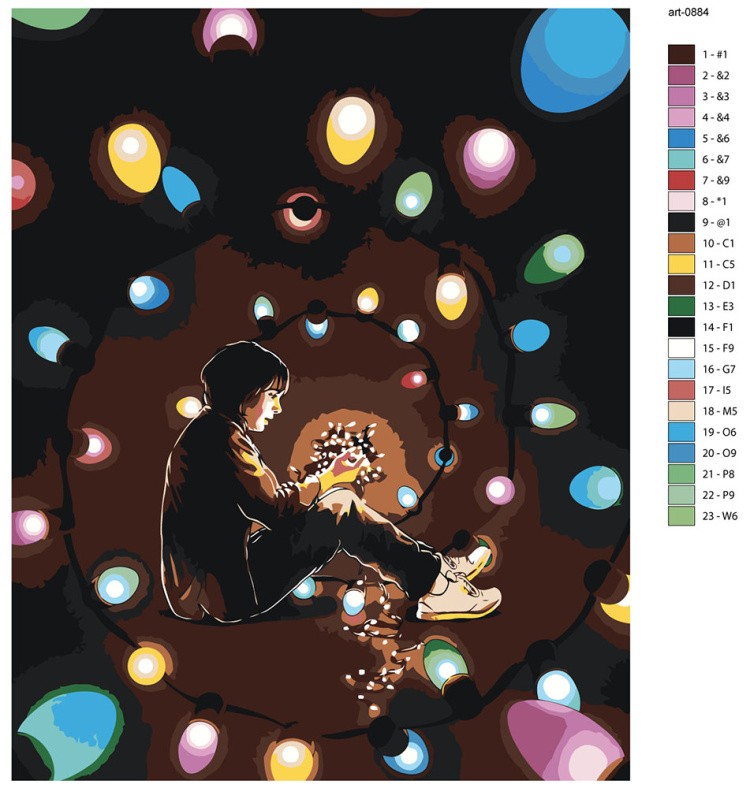 Картина по номерам ОСД Очень странные дела — картинка 2