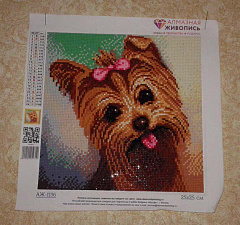 Алмазная вышивка «Йоркширский терьер»