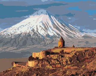 Картина по номерам «Армения: монастырь Хор Вирап и вид на Арарат» Картина по номерам «Армения: монастырь Хор Вирап и вид на Арарат»