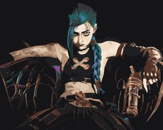 Картина по номерам «League of legends. Аркейн: Джинкс 8» Картина по номерам «League of legends. Аркейн: Джинкс 8»