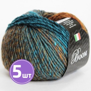Пряжа SEAM BOOM (48956), коричнево-бирюзовый, 5 шт. по 50 г Пряжа SEAM BOOM (48956), коричнево-бирюзовый, 5 шт. по 50 г