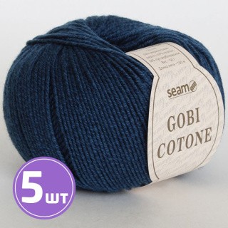 Пряжа SEAM GOBI COTONE (22), гроза, 5 шт. по 50 г Пряжа SEAM GOBI COTONE (22), гроза, 5 шт. по 50 г