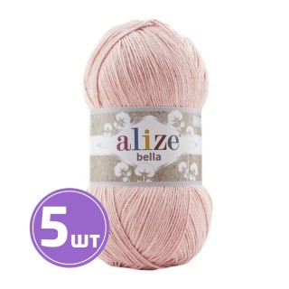 Пряжа ALIZE Bella 100 (613), пыльная роза, 5 шт. по 100 г Пряжа ALIZE Bella 100 (613), пыльная роза, 5 шт. по 100 г