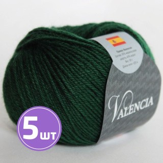 Пряжа SEAM VALENCIA (81), темно-зеленый, 5 шт. по 50 г Пряжа SEAM VALENCIA (81), темно-зеленый, 5 шт. по 50 г