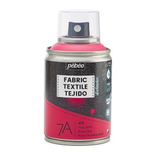 Краска для текстиля 7А Spray (аэрозоль), цвет: флуоресцентный розовый, 100 мл, Pebeo Краска для текстиля 7А Spray (аэрозоль), цвет: флуоресцентный розовый, 100 мл, Pebeo