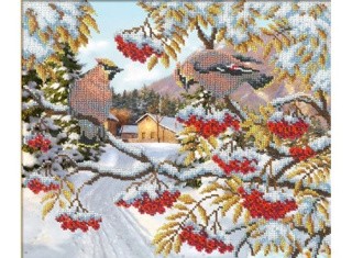 Набор вышивки бисером «Свиристели» Набор вышивки бисером «Свиристели»