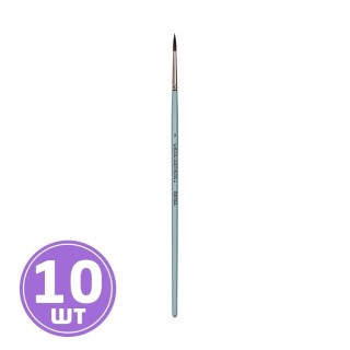 Кисть белка №03, круглая, 10 шт., короткая ручка, Vista-Artistа Кисть белка №03, круглая, 10 шт., короткая ручка, Vista-Artistа