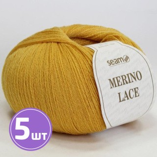 Пряжа SEAM MERINO LACE (29), золотая охра, 5 шт. по 50 г Пряжа SEAM MERINO LACE (29), золотая охра, 5 шт. по 50 г